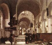 Emanuel de Witte Interior of a Protestant Gothic Church Spain oil painting artist